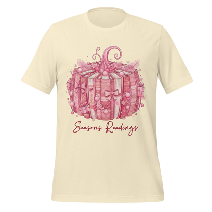 Seasons Readings Book Pumpkin With Ornaments Tee