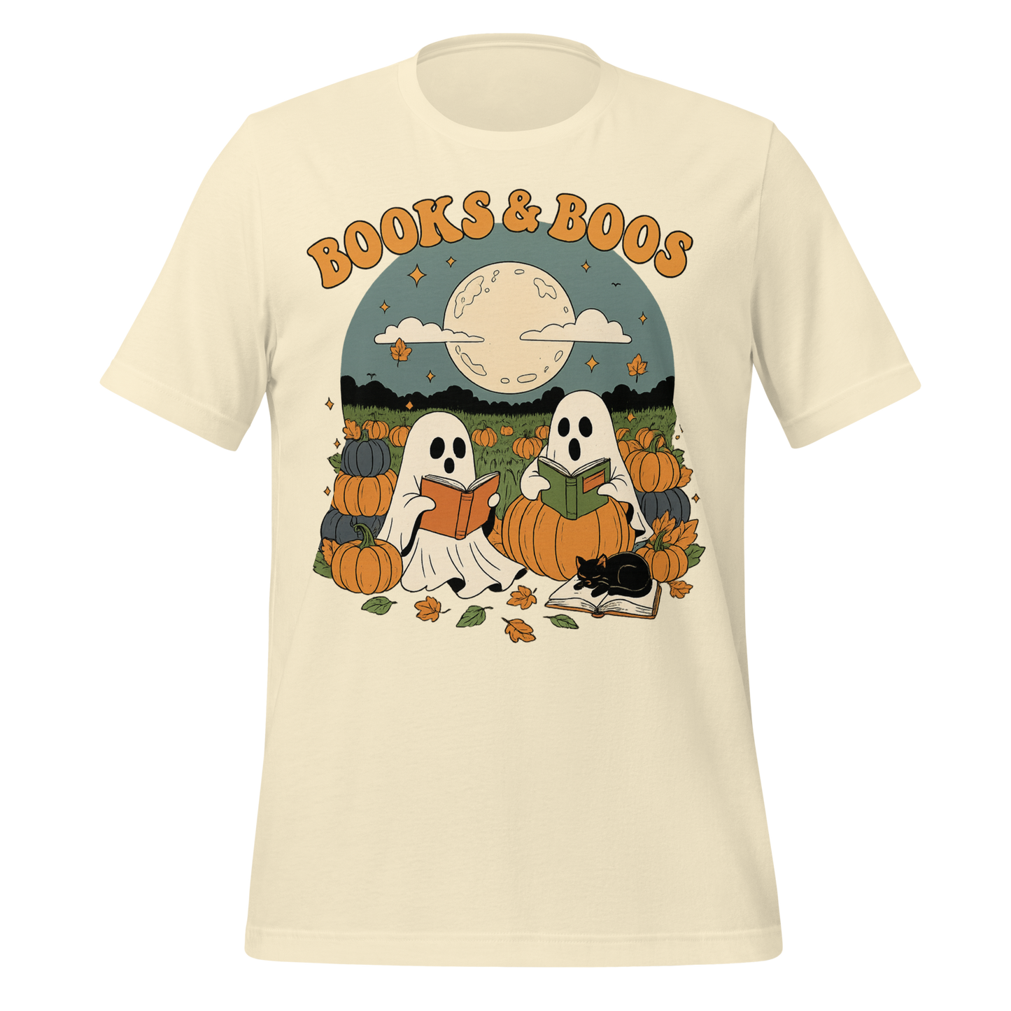 Books and Boos Ghosts Reading Tee