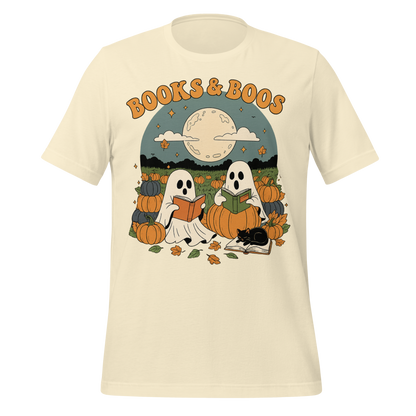 Books and Boos Ghosts Reading Tee