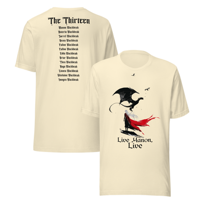 "Live, Manon, Live" The Thirteen Tribute Tee - MagicMerchEmporium