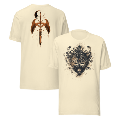 Nesta Archeron: Valkyrie Mask and Sword Tee