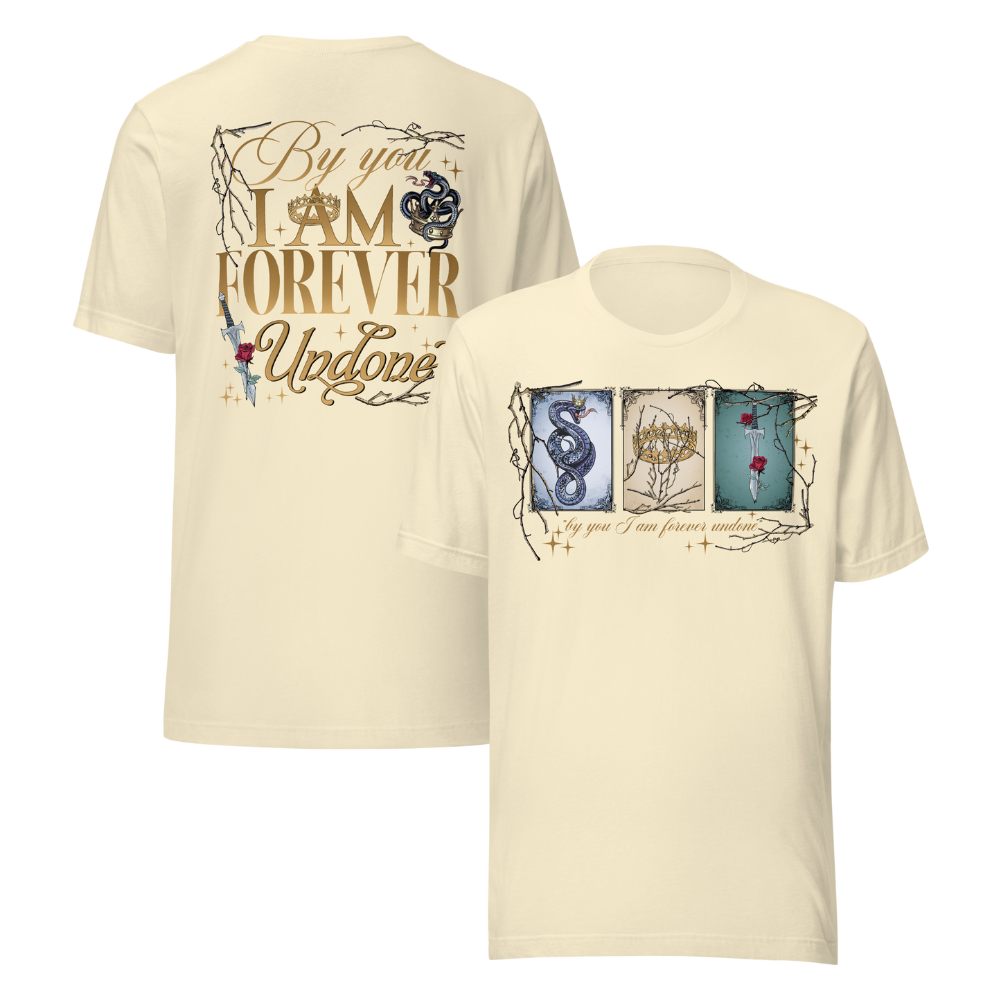 By You I Am Forever Undone Tee - MagicMerchEmporium