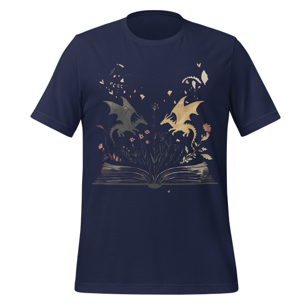 Dragon Reader Tee in Navy