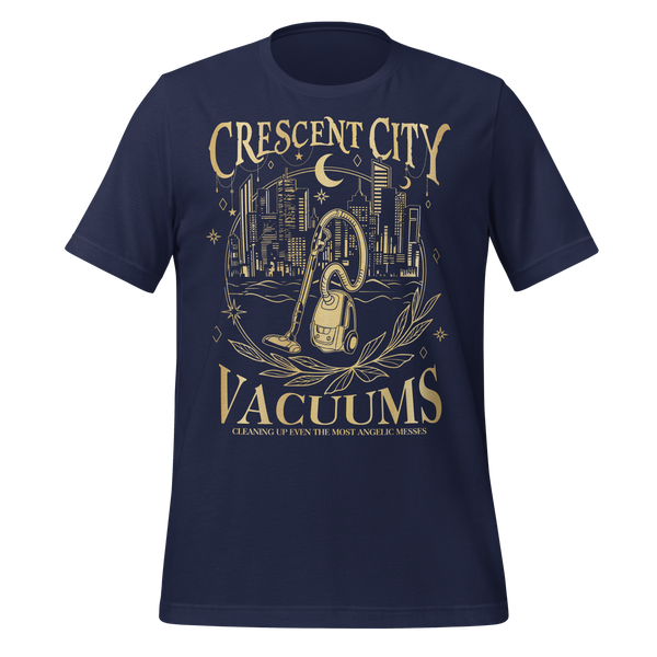 Crescent City Vacuums Tee in Navy