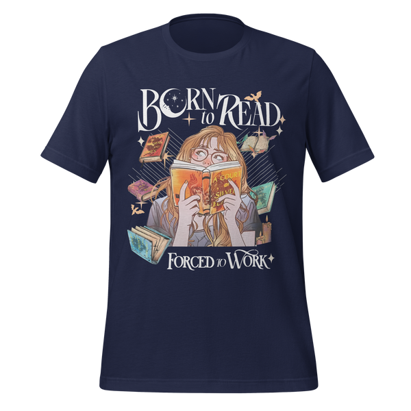 ACOTAR Born to Read Tee in Navy