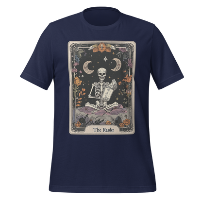 The Reader – Tarot Card Skeleton Tee