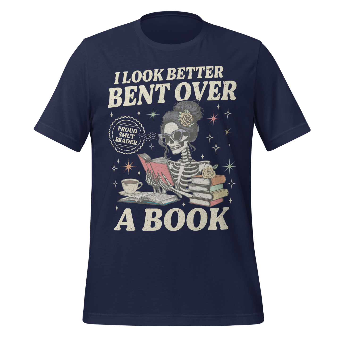 Smut Reader Skeleton Tee - MagicMerchEmporium