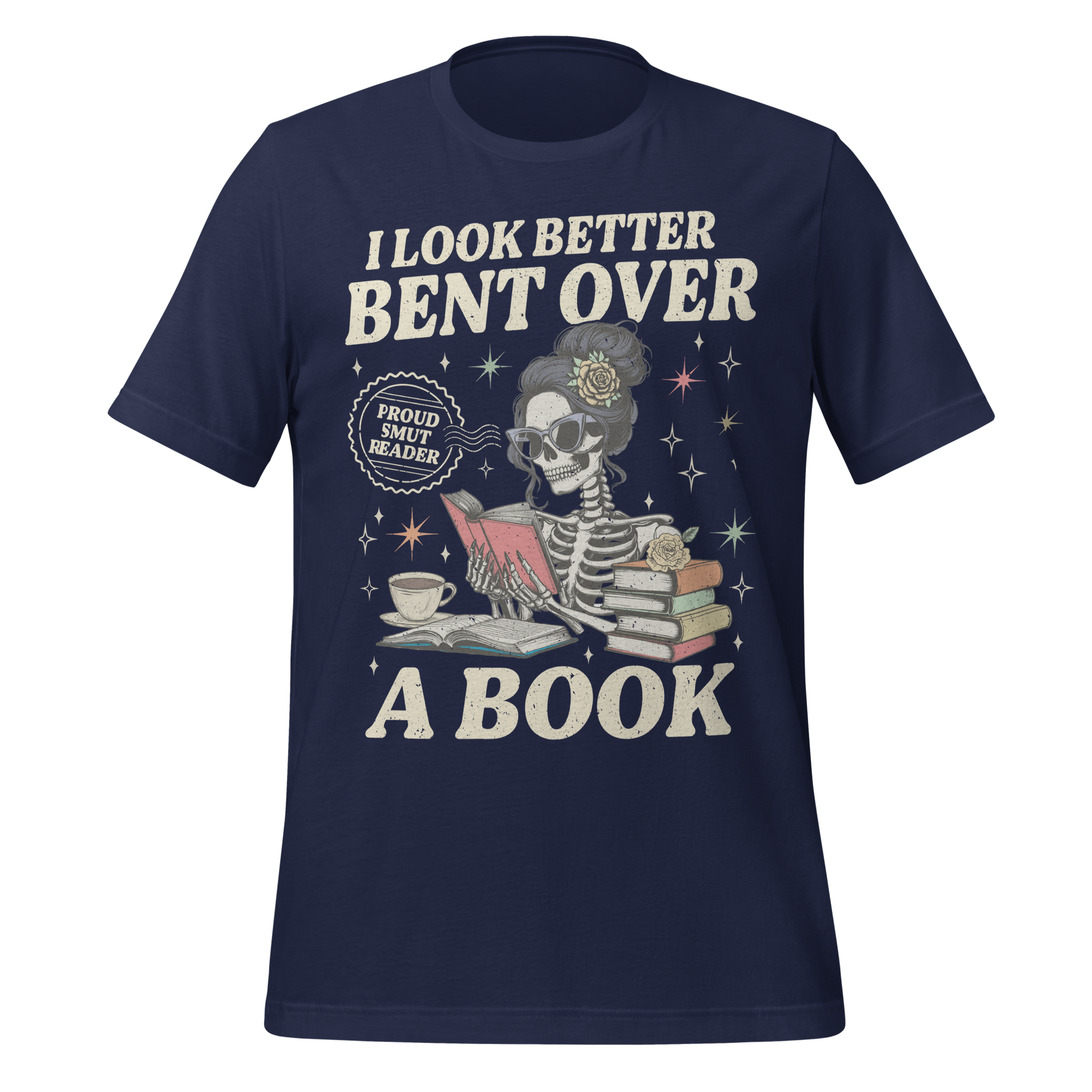 Smut Reader Skeleton Tee - MagicMerchEmporium