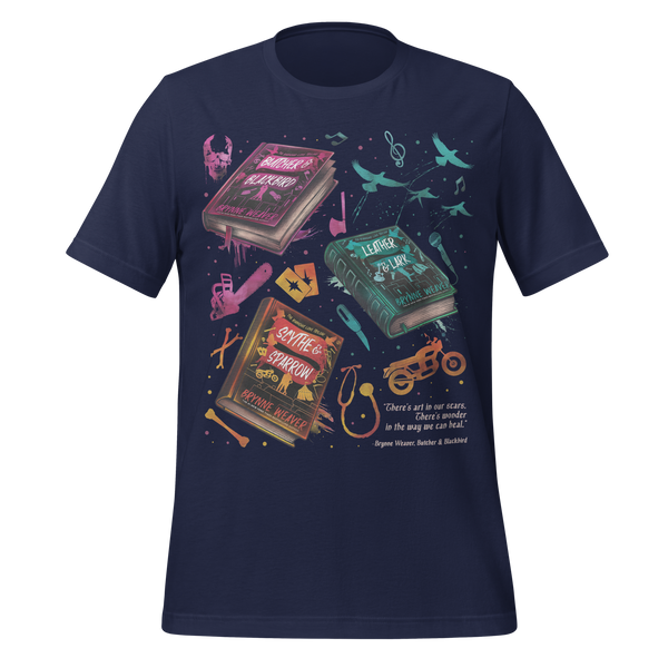Brynne Weaver Book Tee in Navy