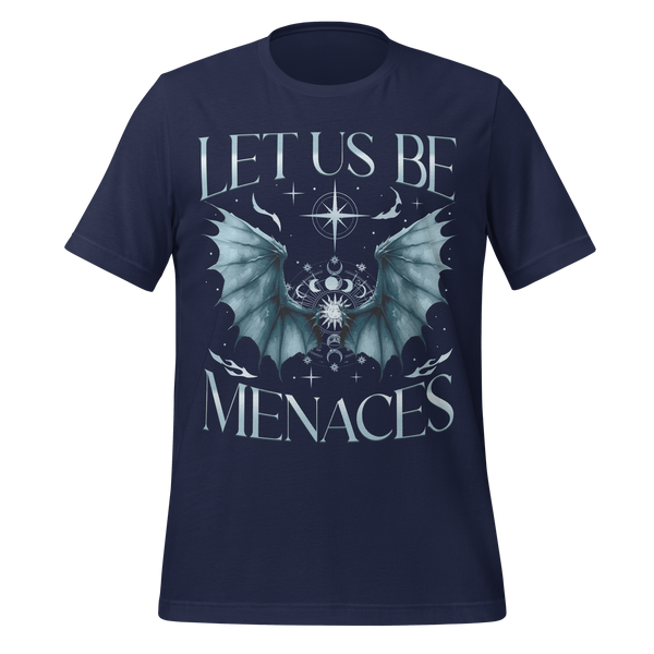 Let Us Be Menaces Dragon Tee in Navy