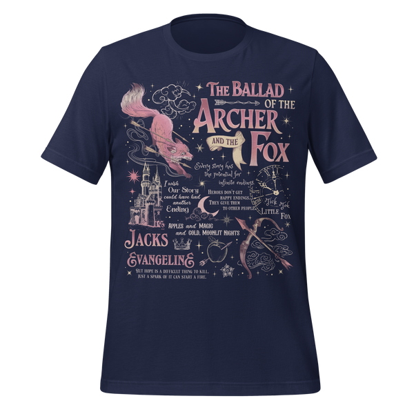 Archer & Fox Romantasy Tee in Navy