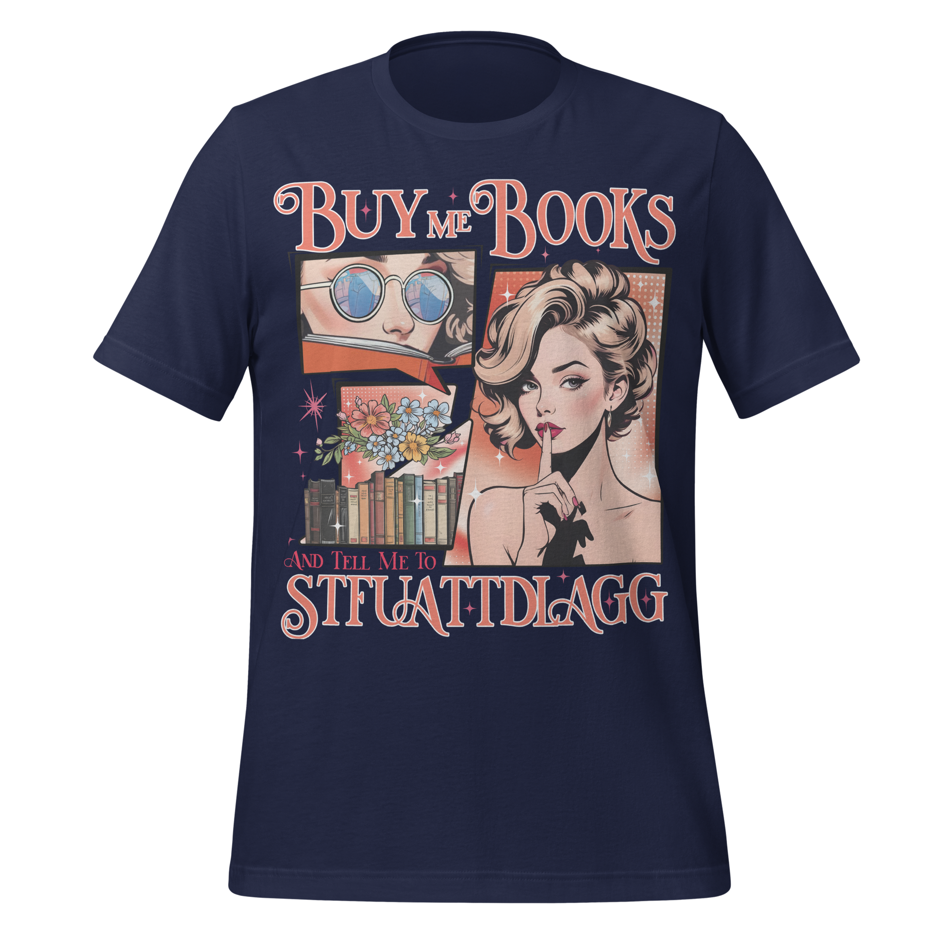 Buy Me Books & Shut Me Up Tee - MagicMerchEmporium