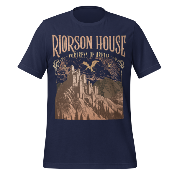 Riorson House Fortress of Aretia Tee in Navy
