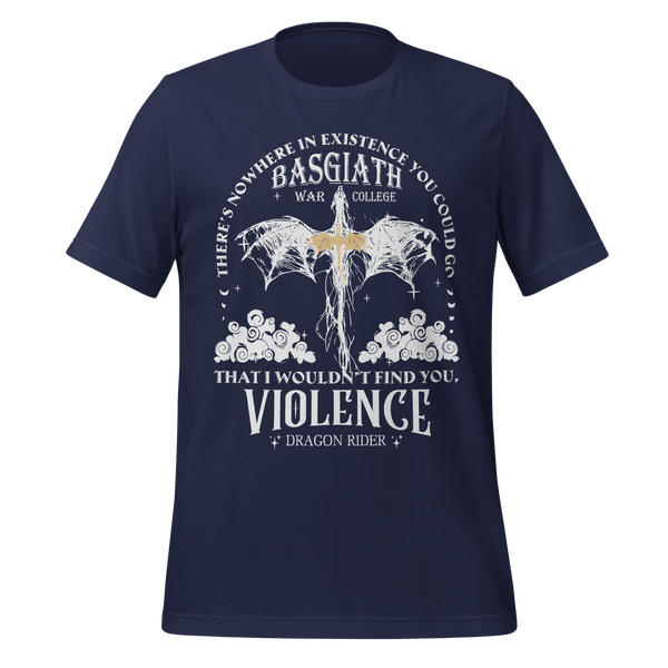 Violence Dragon Rider Tee in Navy