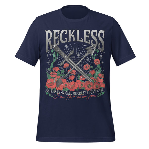Reckless Romance Powerless Book Club Tee in Navy