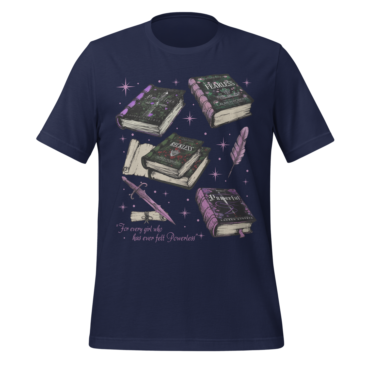 Powerless Book Stack Tee