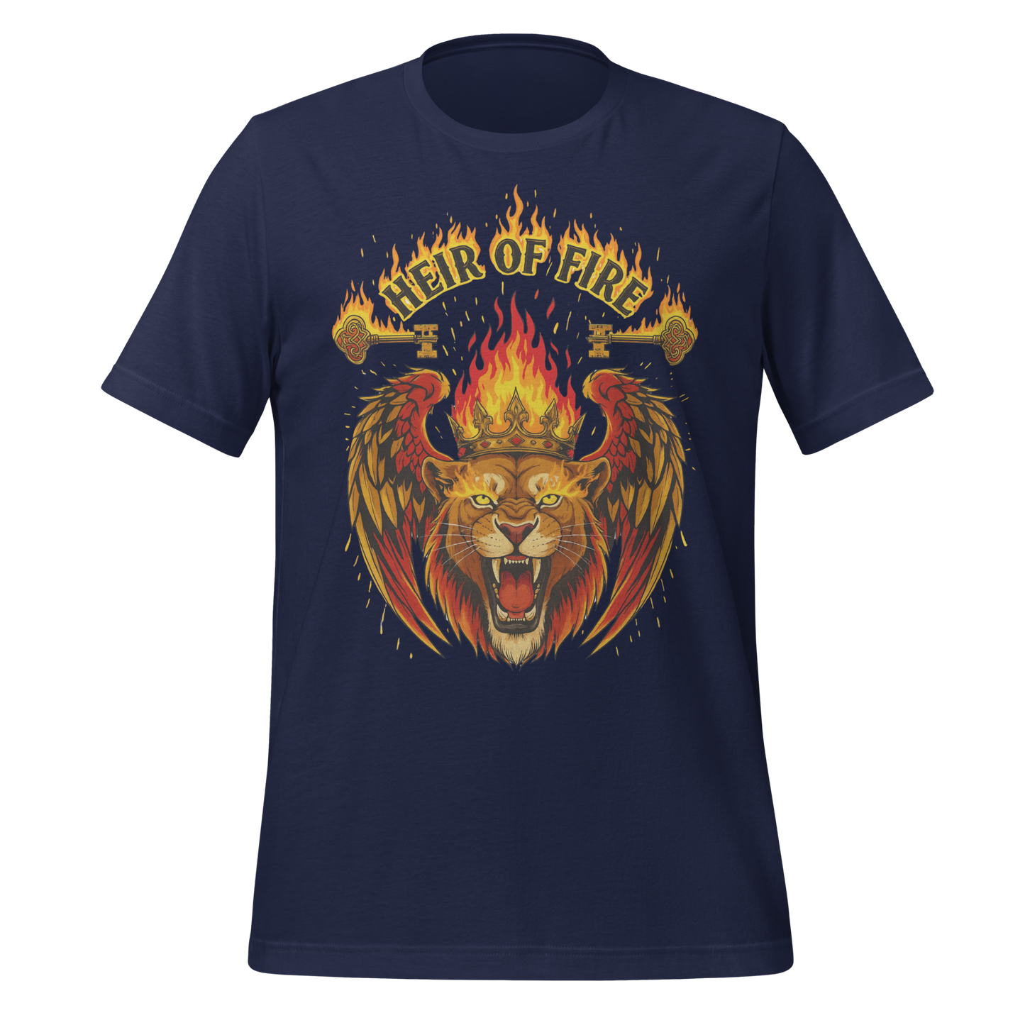 Heir Of Fire Crowned Lion Tee - MagicMerchEmporium