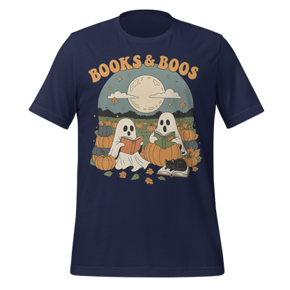 Books and Boos Ghosts Reading Tee