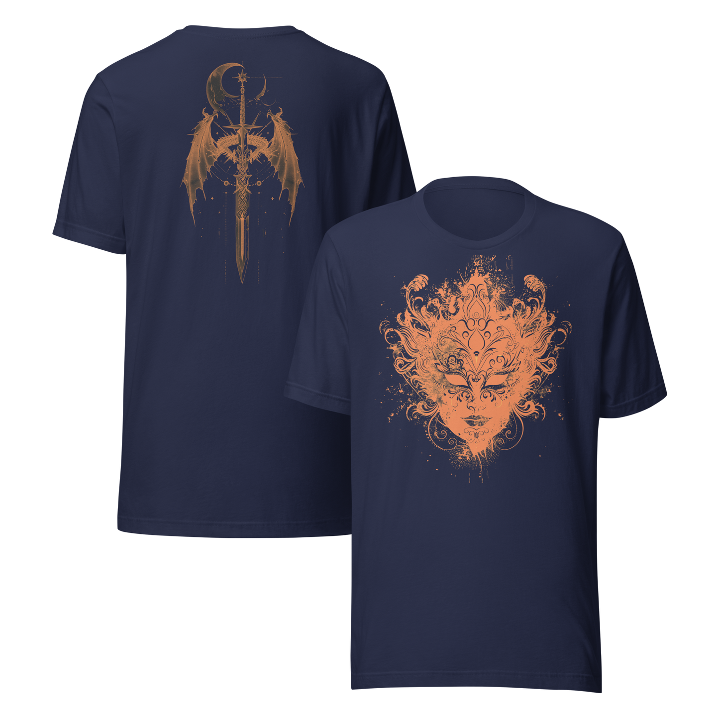Nesta Archeron: Valkyrie Mask and Sword Tee