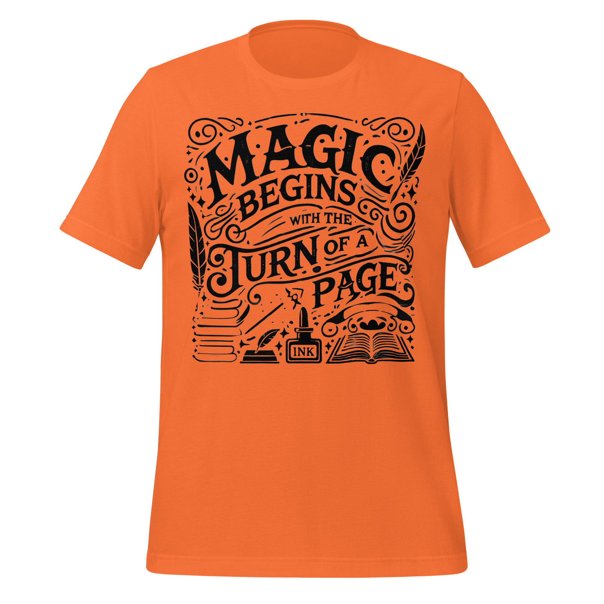 "Magic Begins with the Turn of a Page" Tee - MagicMerchEmporium