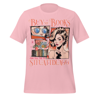 Buy Me Books & Shut Me Up Tee - MagicMerchEmporium