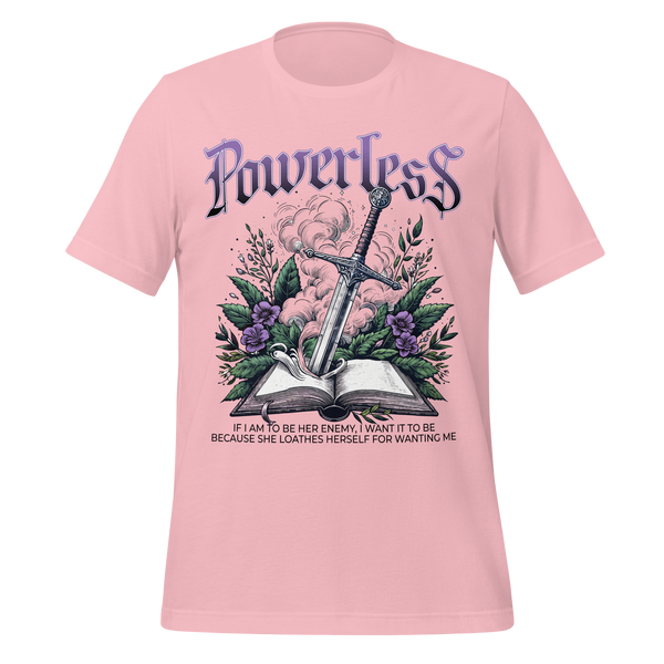 Powerless Romantasy Tee in Pink