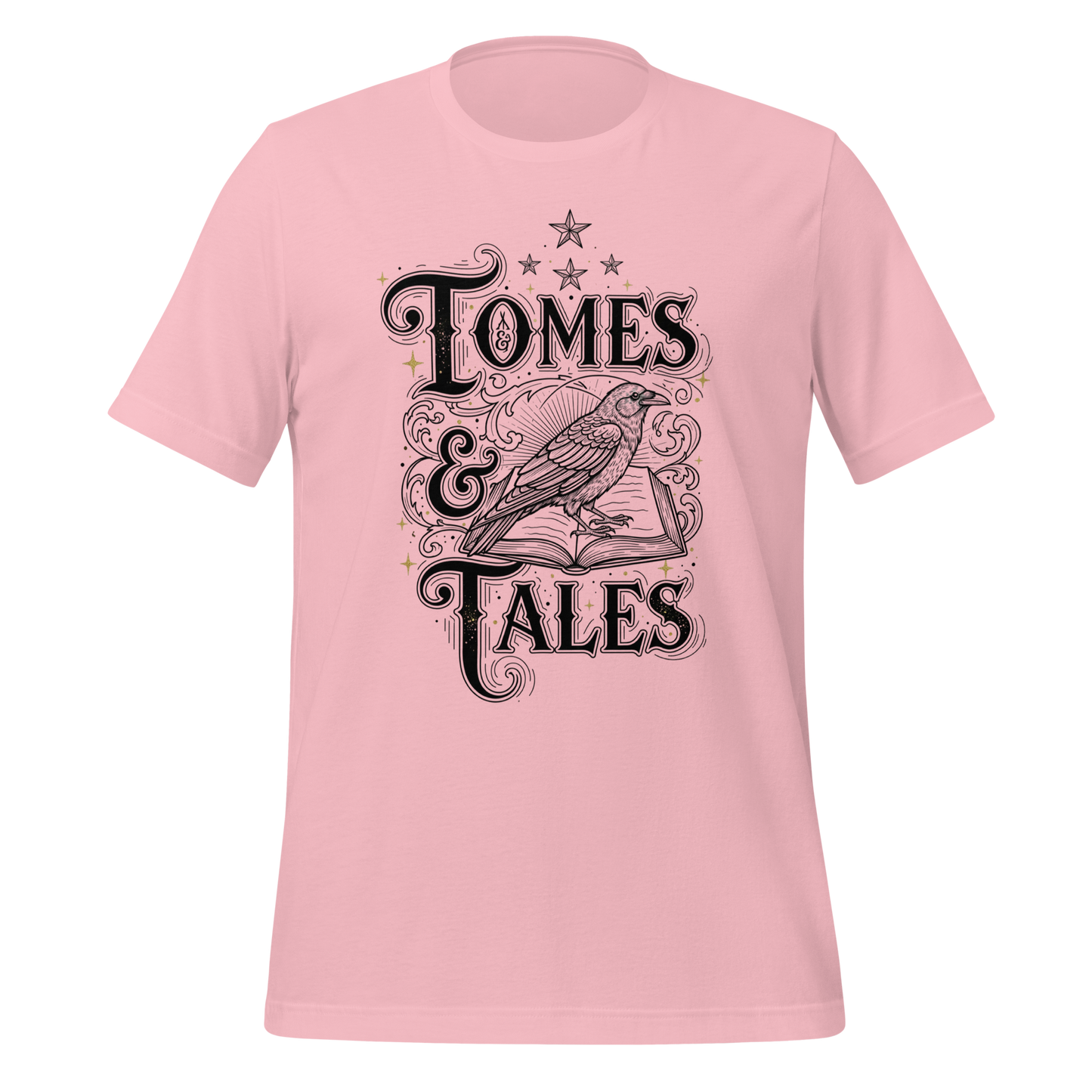 Tomes Tales Crow Tee - MagicMerchEmporium