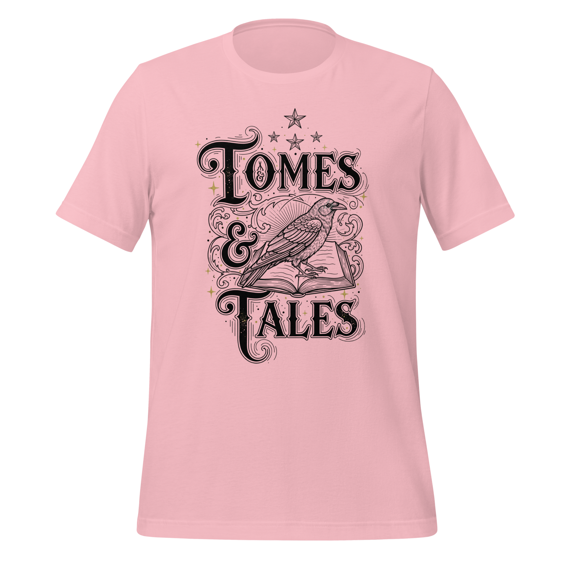 Tomes Tales Crow Tee - MagicMerchEmporium