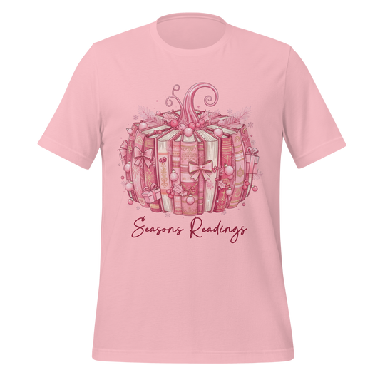 Seasons Readings Book Pumpkin With Ornaments Tee