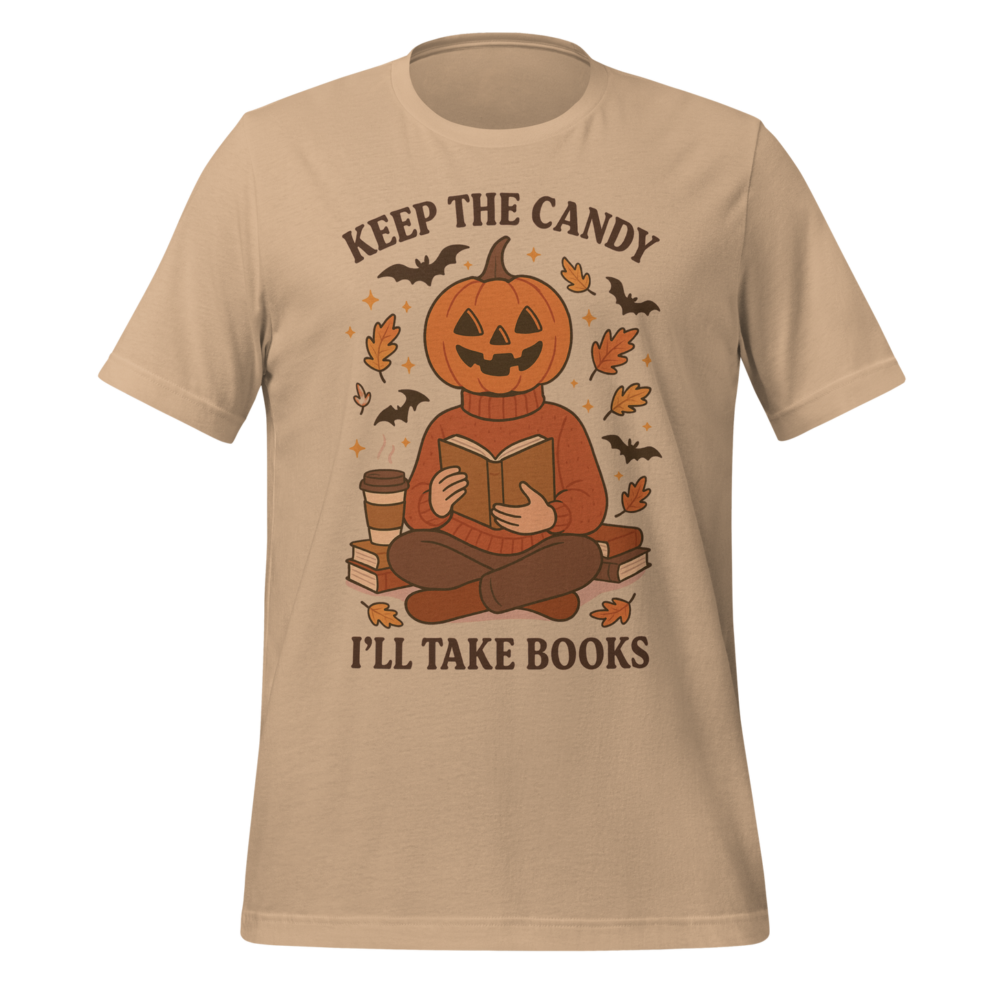 Pumpkin Book Lover Halloween Tee