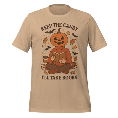 Pumpkin Book Lover Halloween Tee