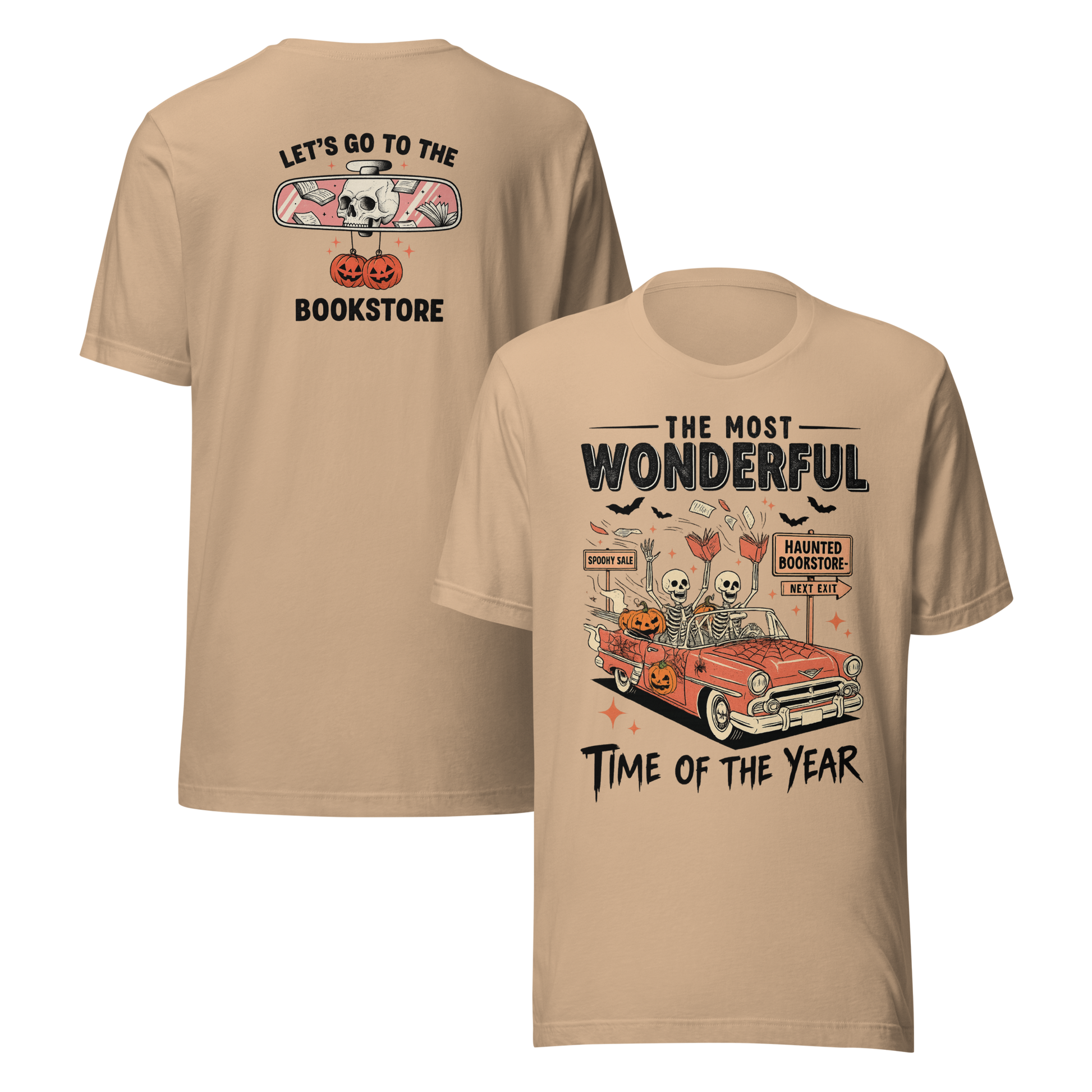 Bookish Haunted Bookstore Tee - MagicMerchEmporium