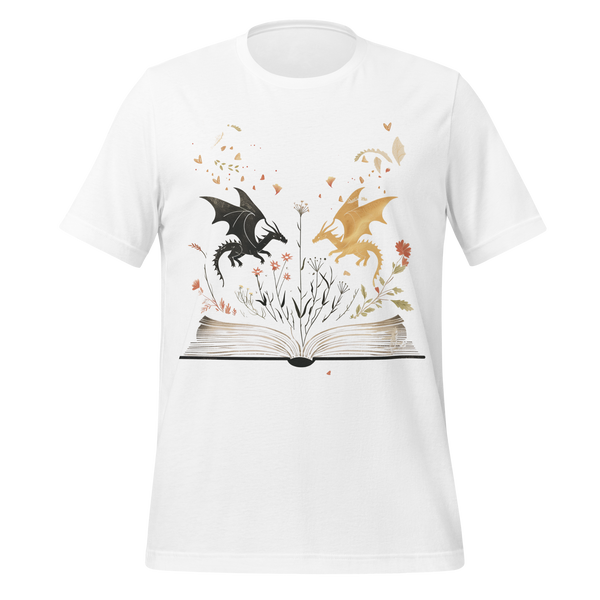 Dragon Reader Tee in White