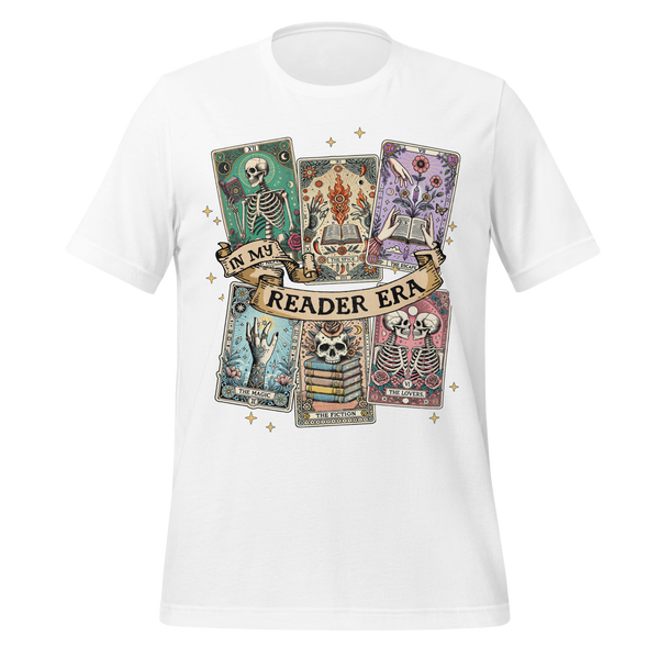 Halloween Tarot Book Club Tee in White