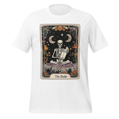 The Reader – Tarot Card Skeleton Tee
