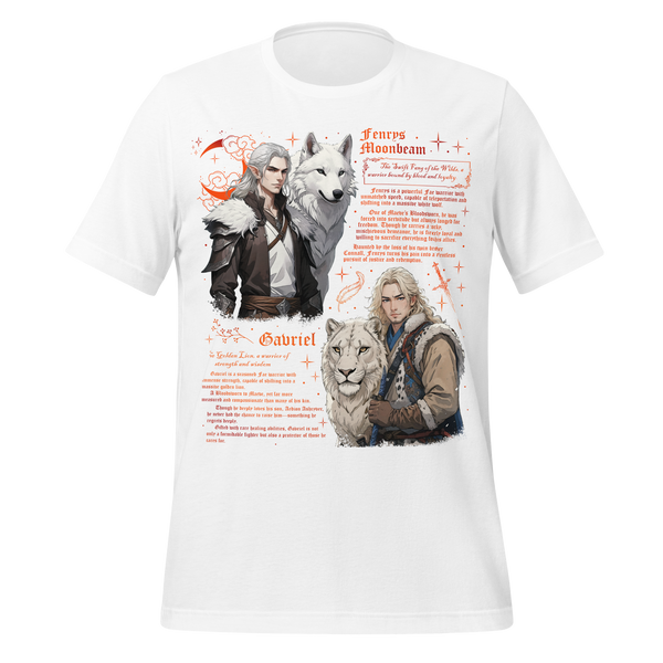 Wolf & Lion Tee in White