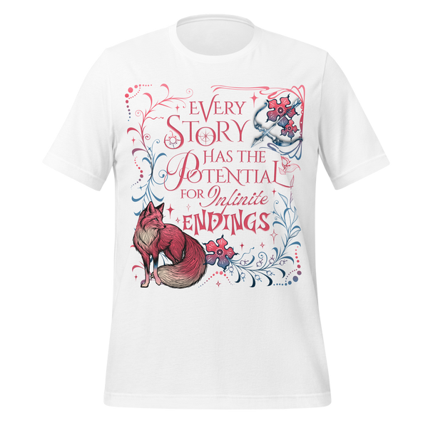 Evangeline Fox Tee in White