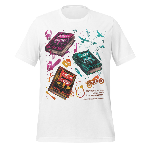 Brynne Weaver Book Tee in White