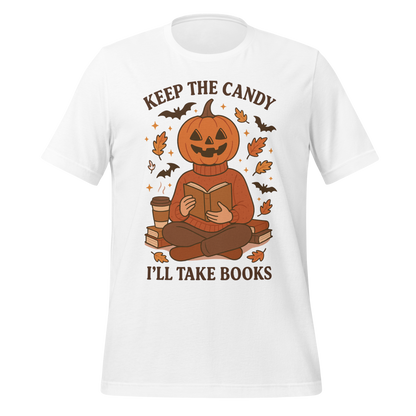 Pumpkin Book Lover Halloween Tee