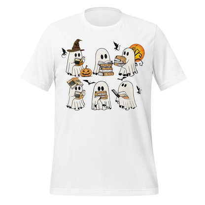 Fourth Wing Ghosts Reading Books Tee - MagicMerchEmporium