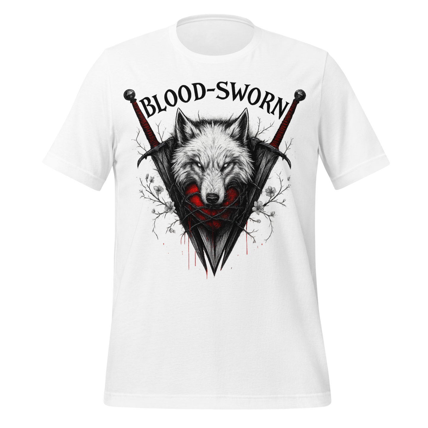 Blood Sworn Wolf and Swords Tee