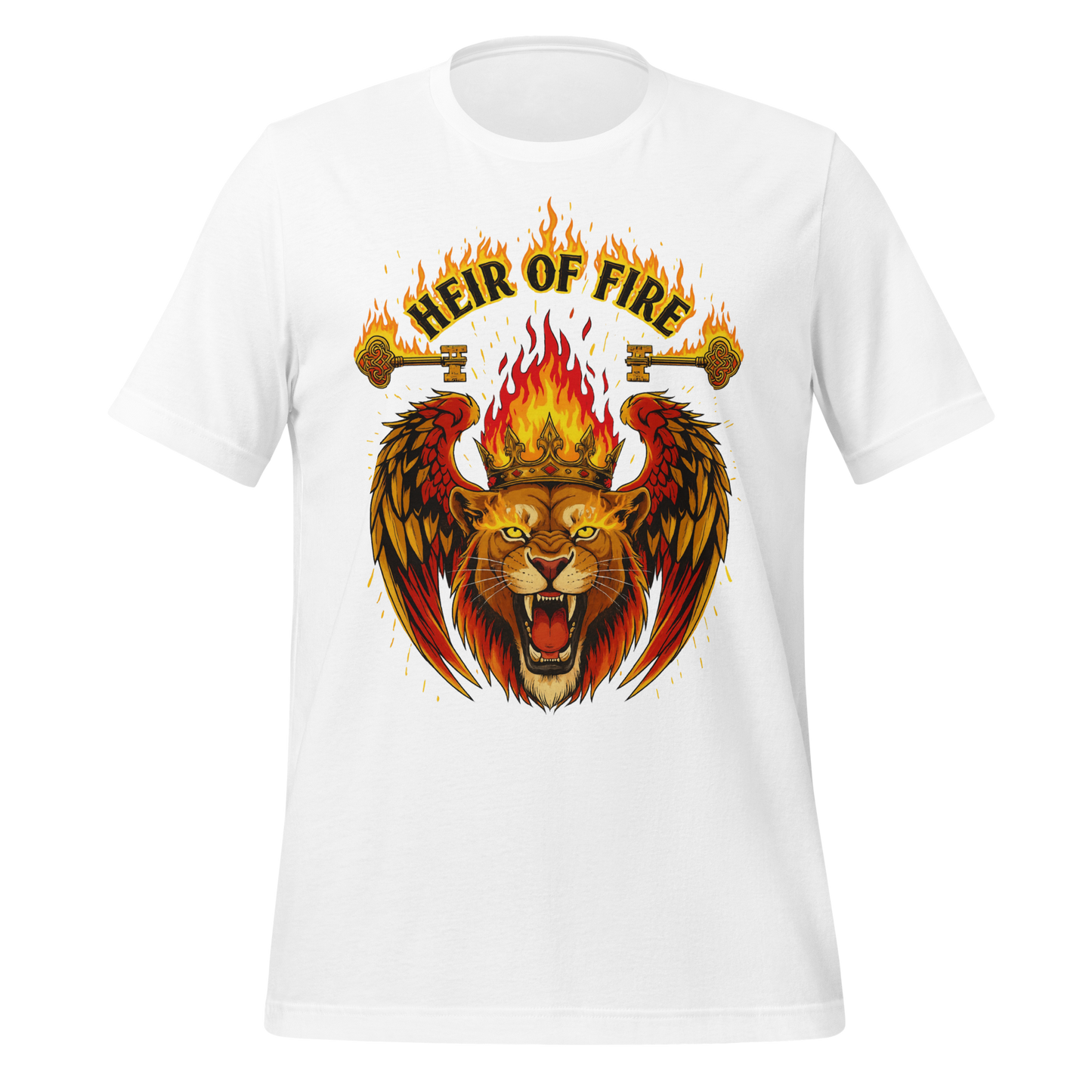 Heir Of Fire Crowned Lion Tee - MagicMerchEmporium