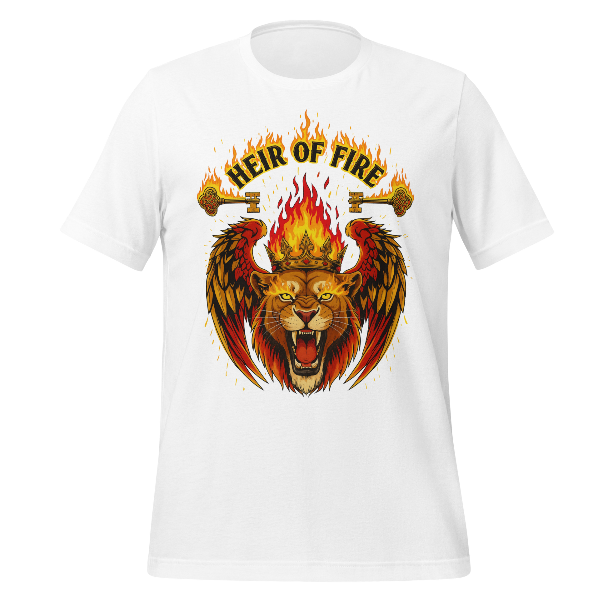 Heir Of Fire Crowned Lion Tee - MagicMerchEmporium