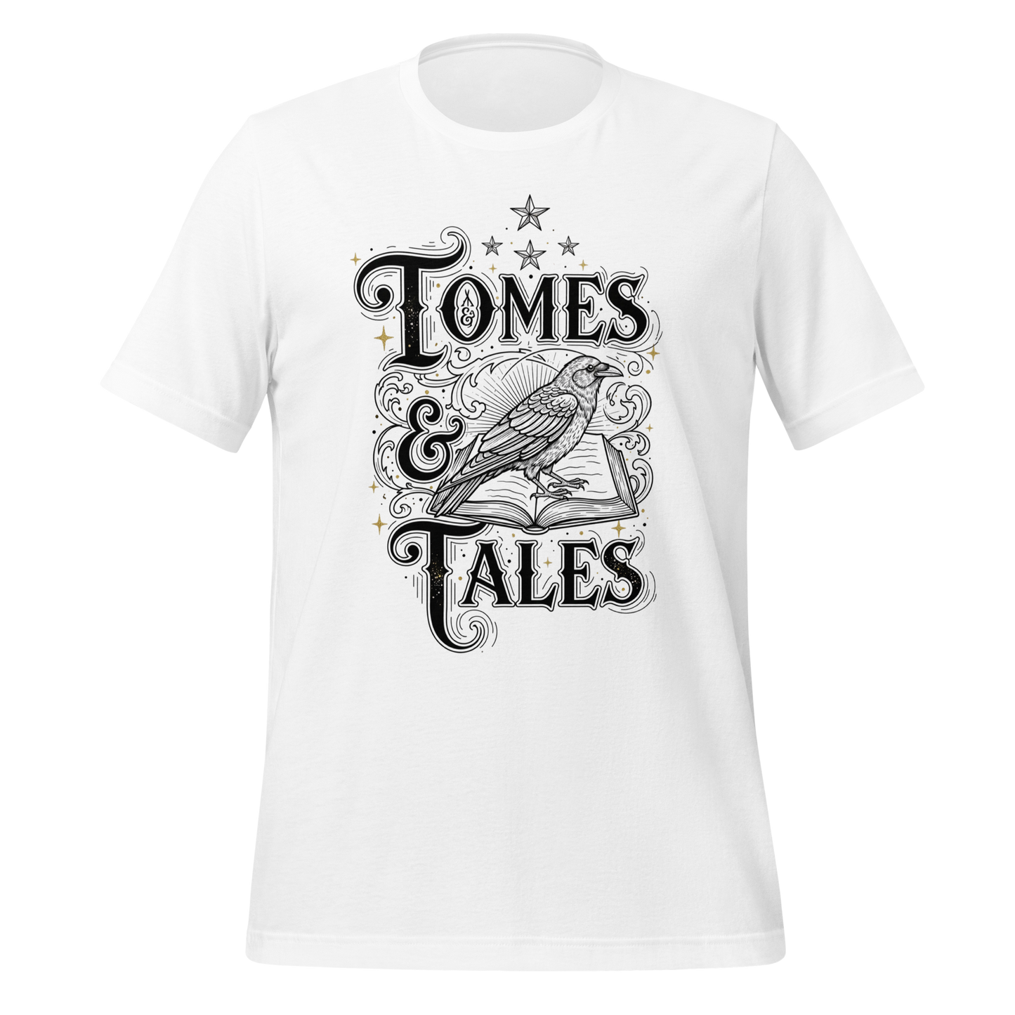 Tomes Tales Crow Tee - MagicMerchEmporium