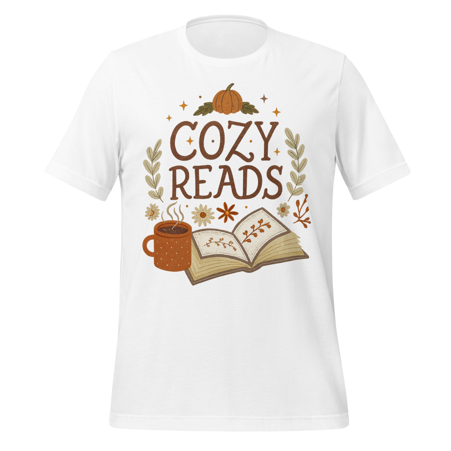Cozy Reads with Pumpkin and Coffee Tee