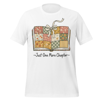 Just One More Chapter Book with Bow Design Tee