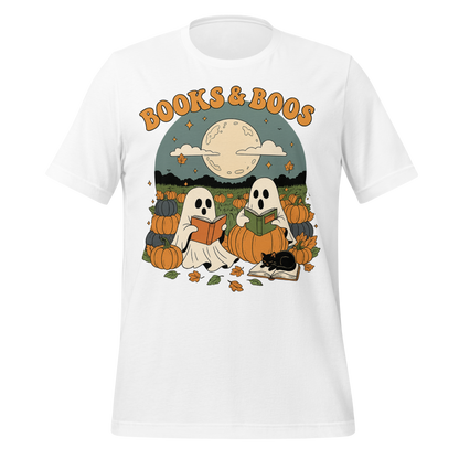 Books and Boos Ghosts Reading Tee