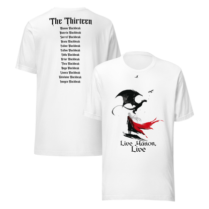 "Live, Manon, Live" The Thirteen Tribute Tee - MagicMerchEmporium