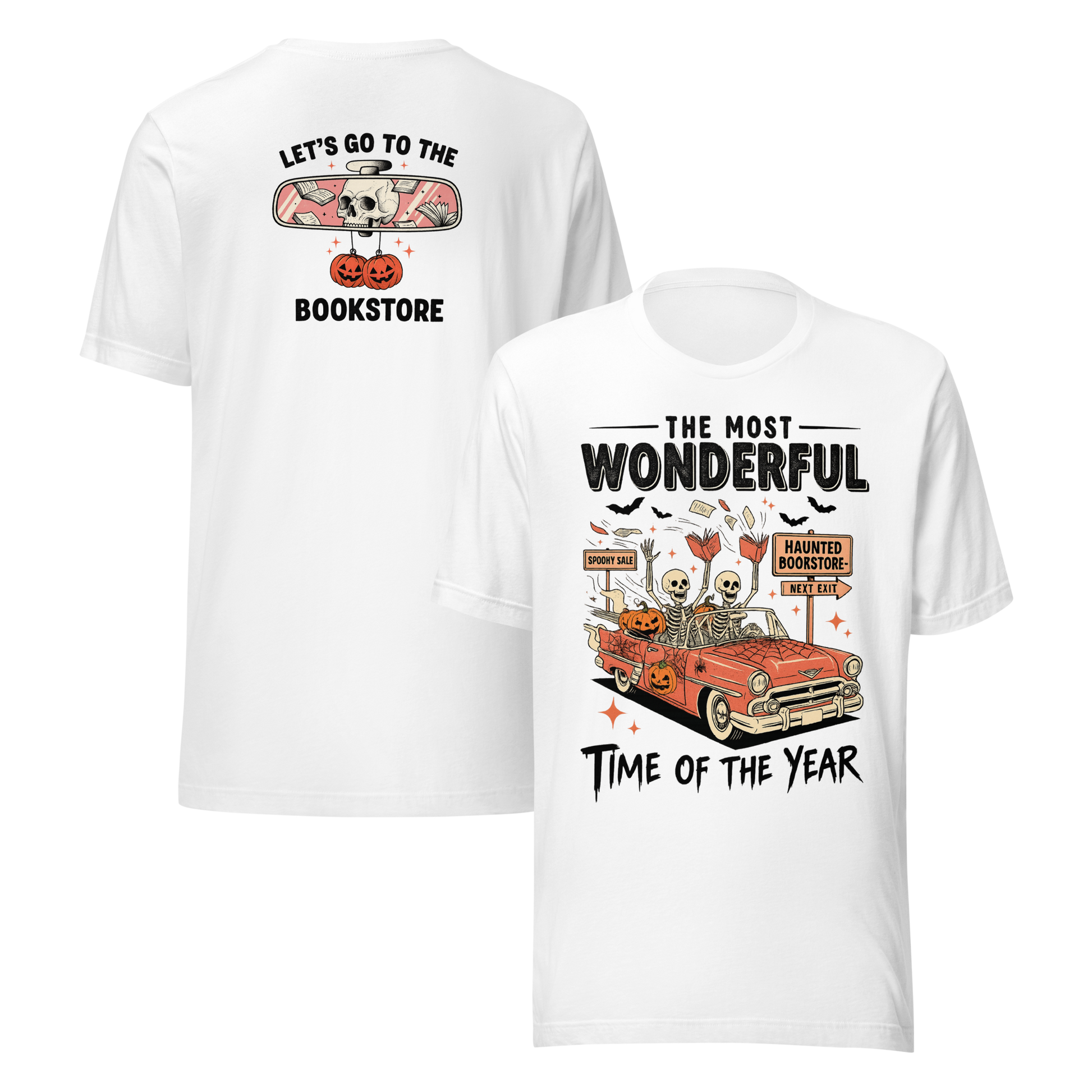 Bookish Haunted Bookstore Tee - MagicMerchEmporium