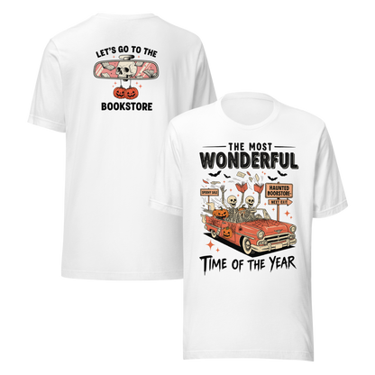 Bookish Haunted Bookstore Tee - MagicMerchEmporium